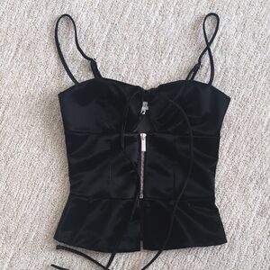 WeWoreWhat Black Corset Top